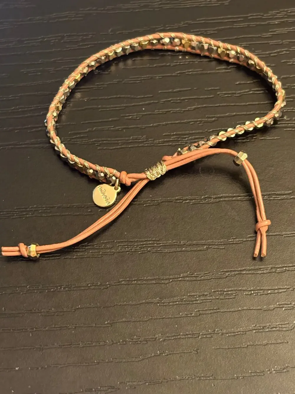 Stella & Dot Adjustable Beaded Slider Bracelet